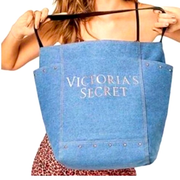 Victoria’s Secret denim tote bag - Picture 1 of 3